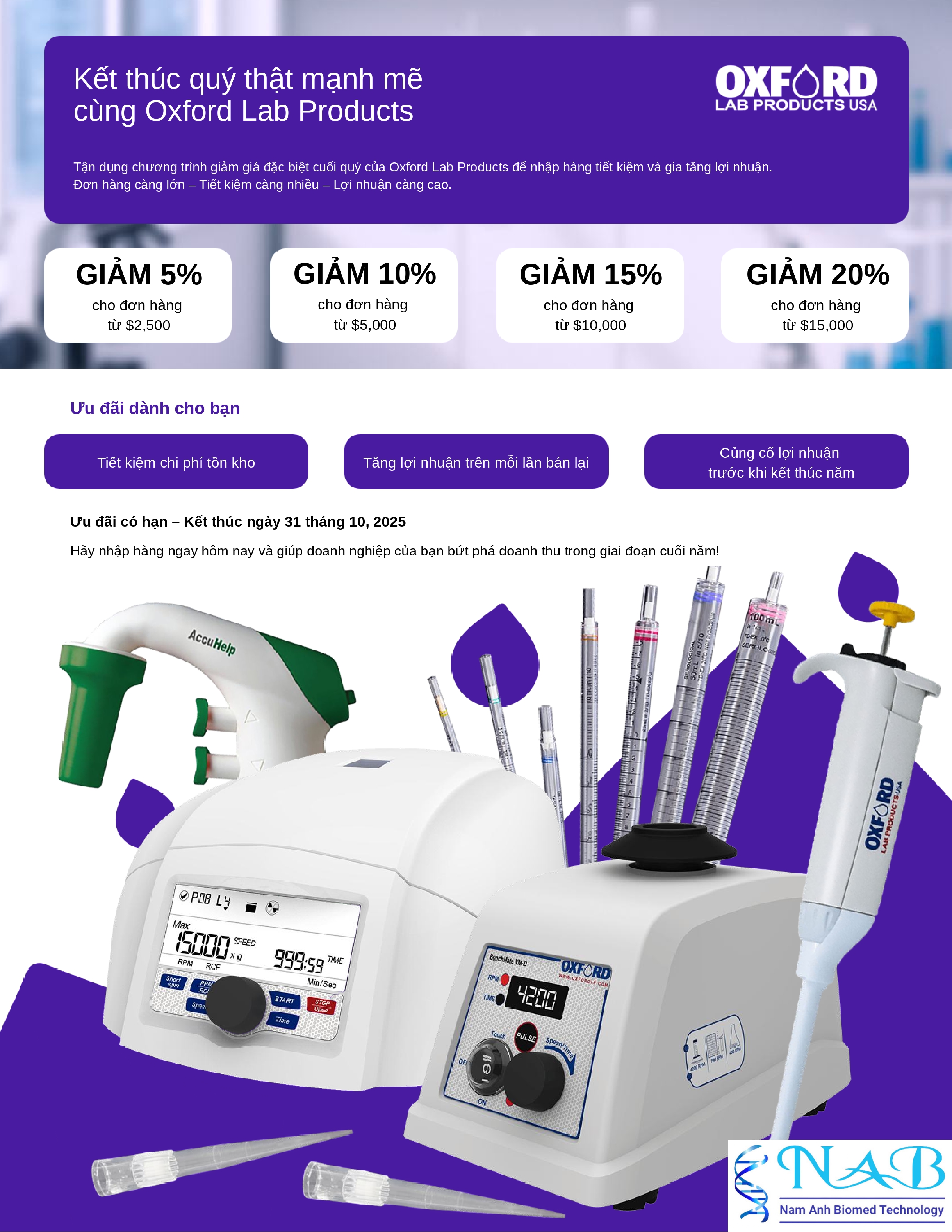 End the Quarter Strong with Oxford Lab Products